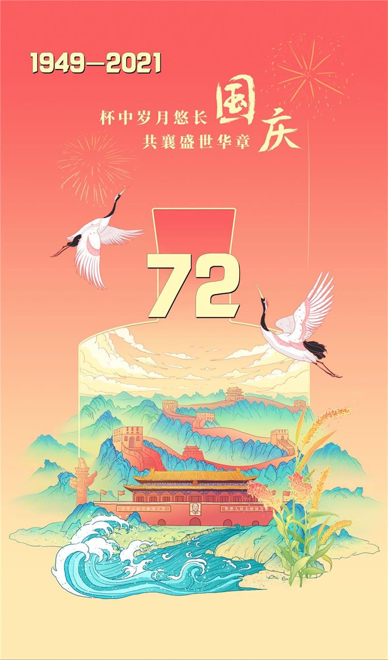 山河壮丽，岁月峥嵘，祝福我们的国家繁荣富强！